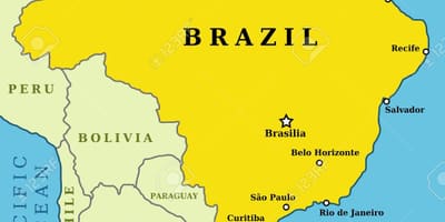 Grote steden in Brazilië kaart