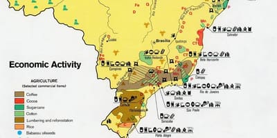 Economische kaart van Brazilië